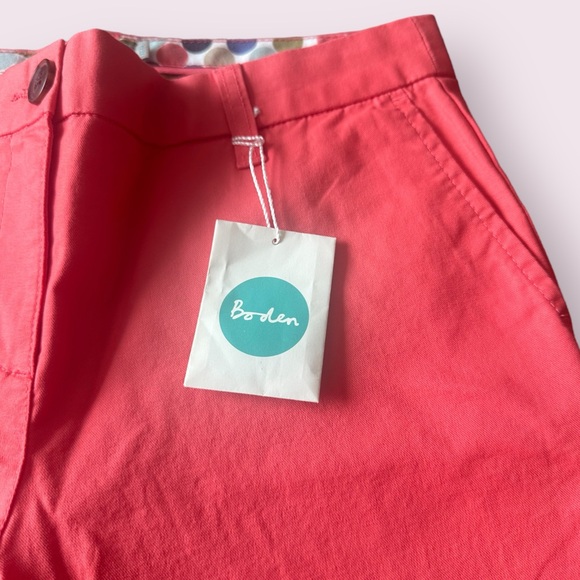 Women’s New With Partial Tag Boden Coral Pants With Ankle Zipper Detail Sz 6L - Picture 3 of 13